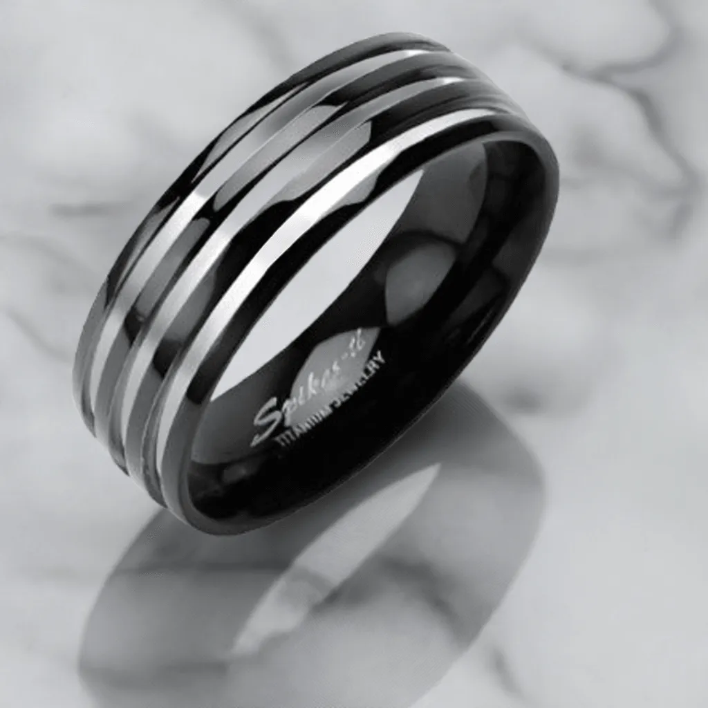 101% - CLASSIC TWO TONED MEN'S RING