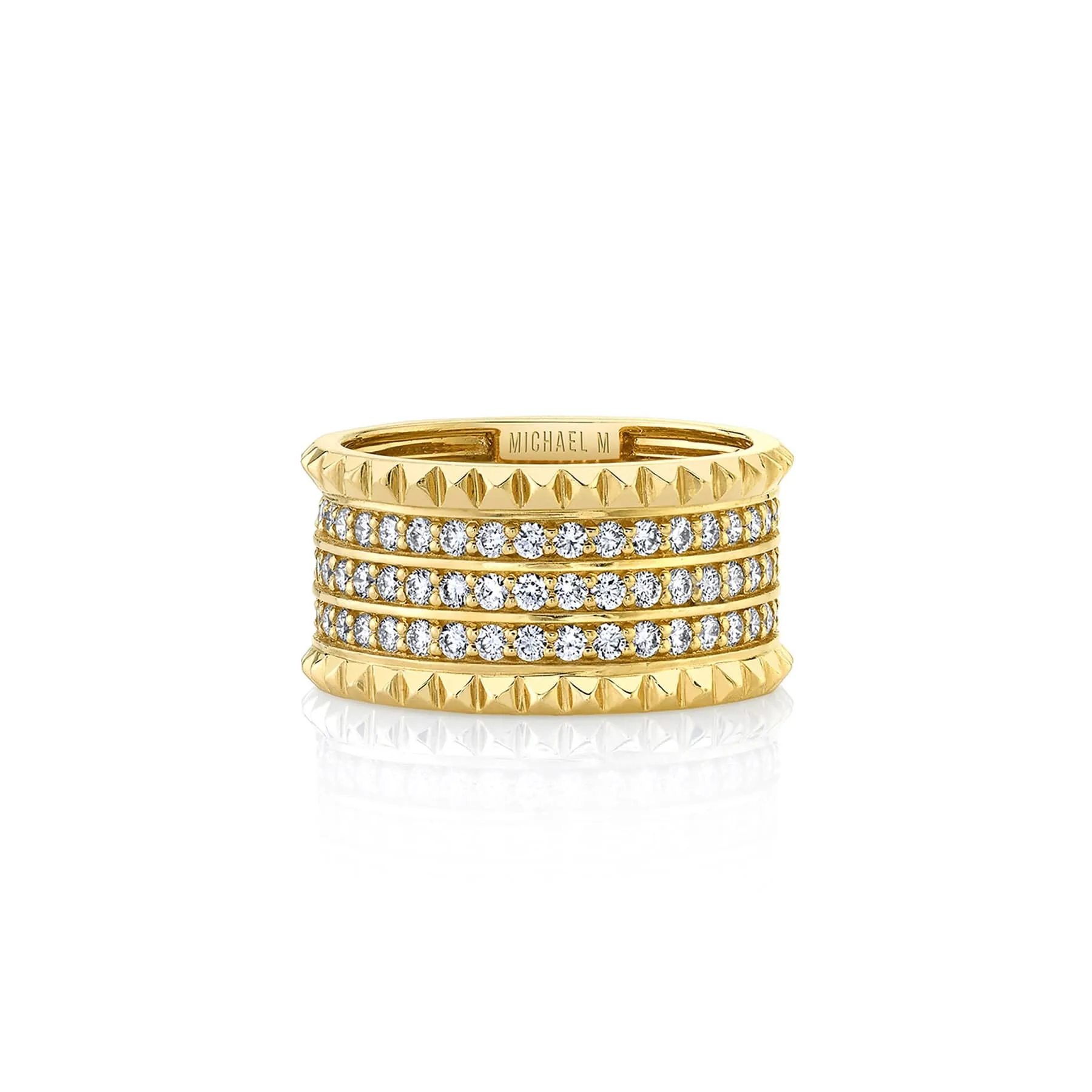 1.50ctw Diamond Tetra Triple Pavé  Band