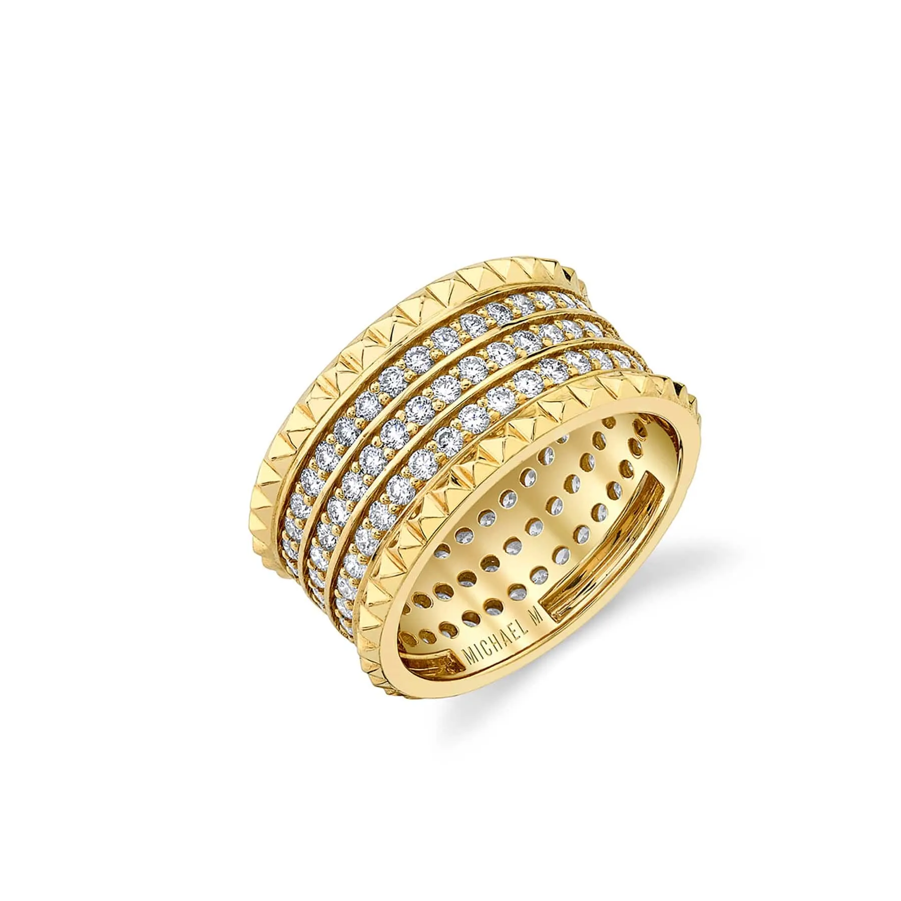 1.50ctw Diamond Tetra Triple Pavé  Band