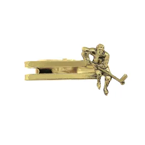 1928 Jewelry Gold Hockey Tie Bar Clip