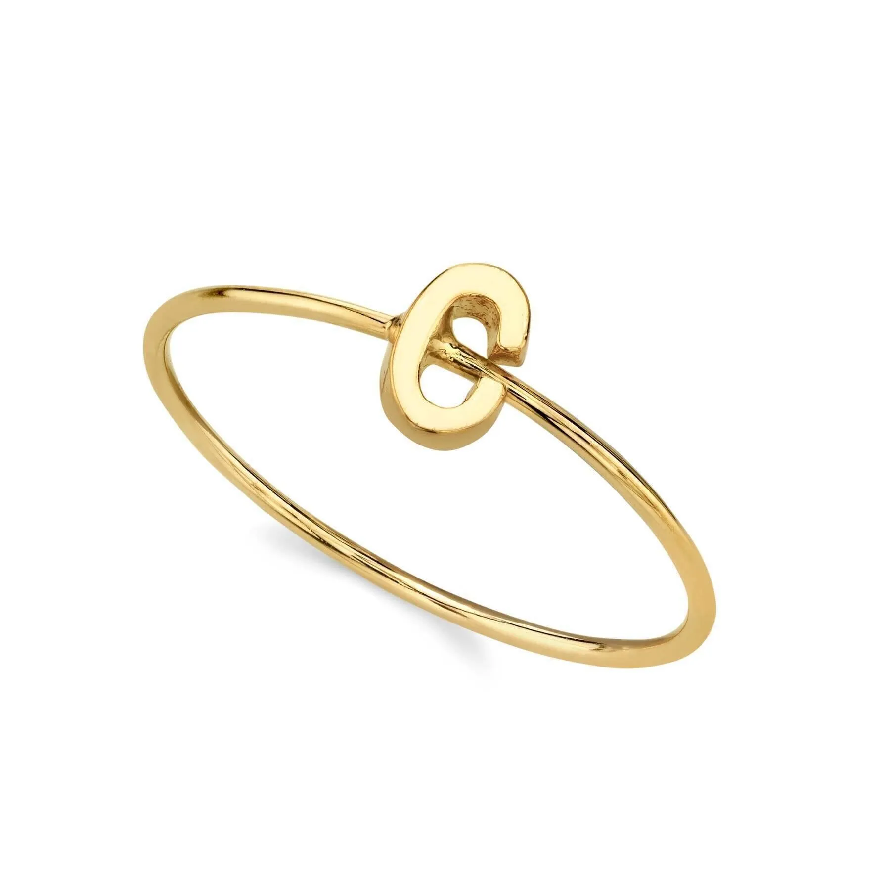 1928 Jewelry Gold Initial Ring Size 7