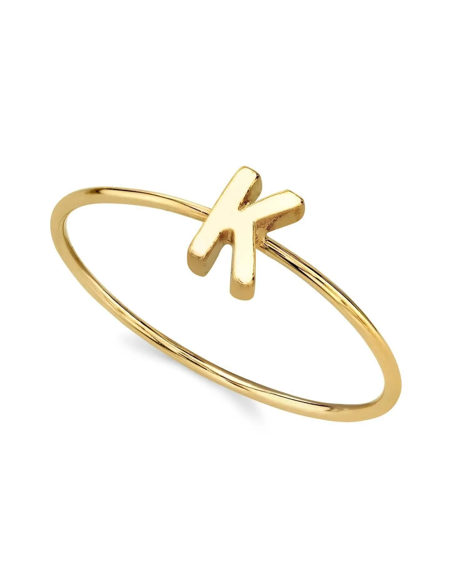 1928 Jewelry Gold Initial Ring Size 7