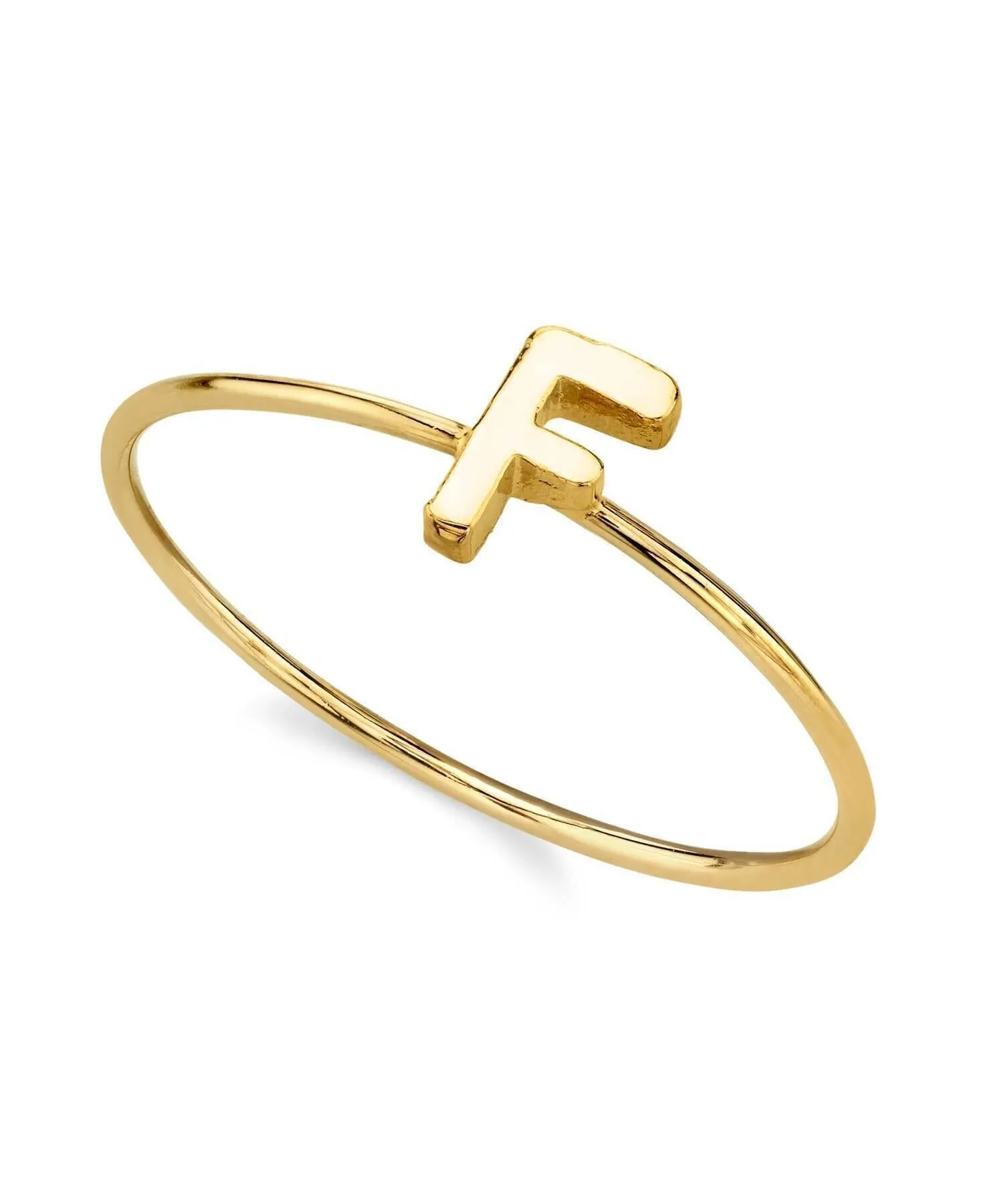 1928 Jewelry Gold Initial Ring Size 7