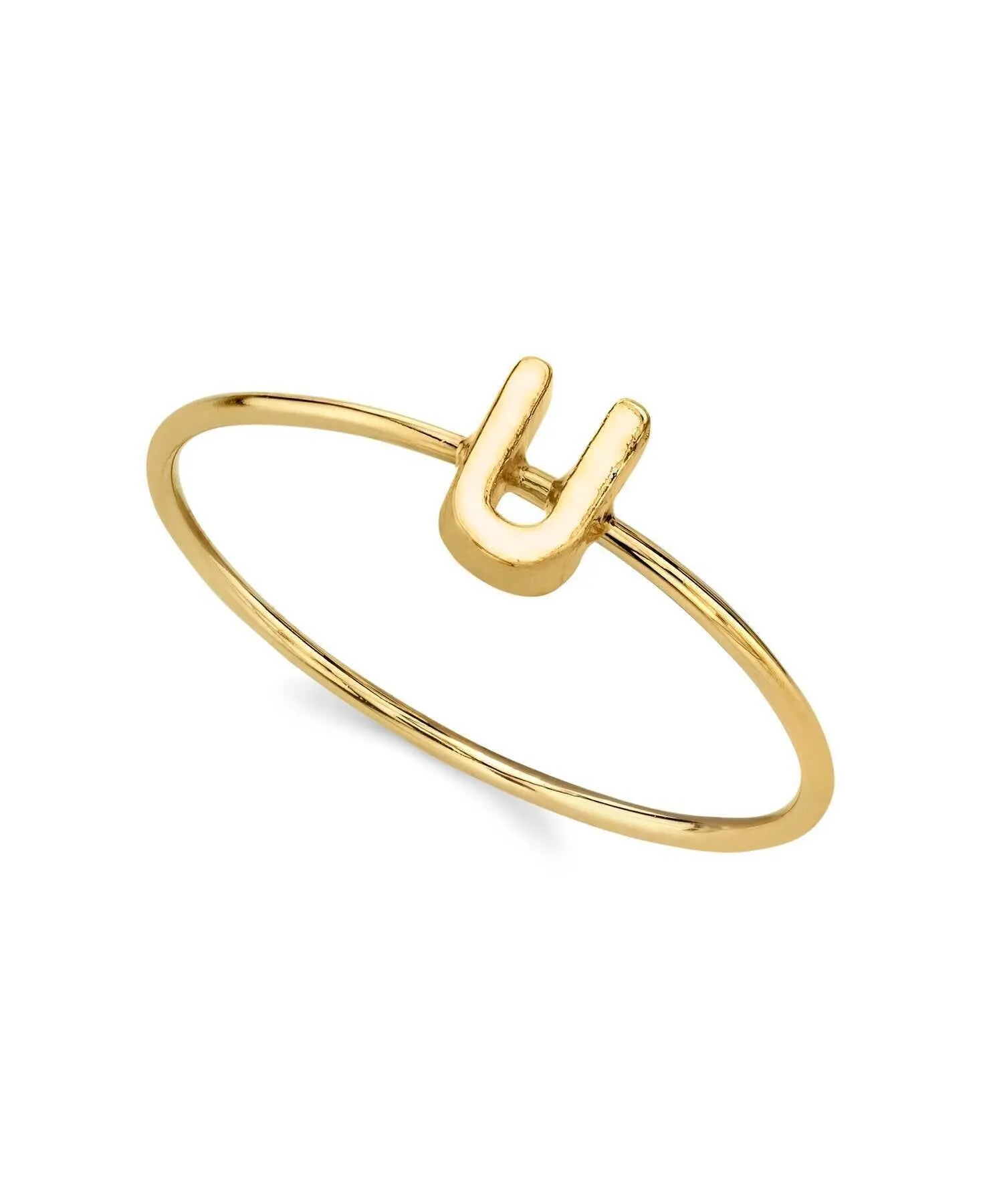 1928 Jewelry Gold Initial Ring Size 7