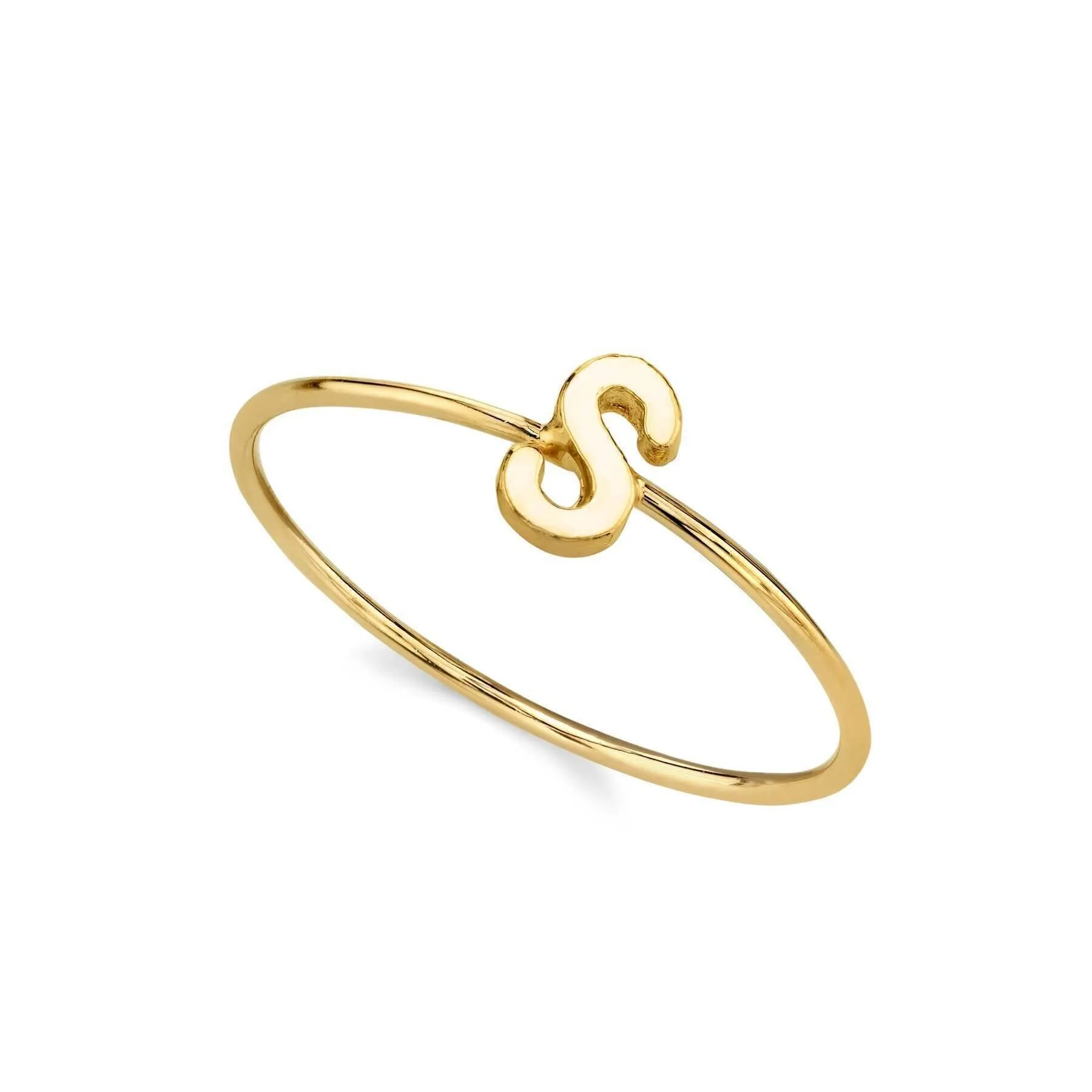 1928 Jewelry Gold Initial Ring Size 7