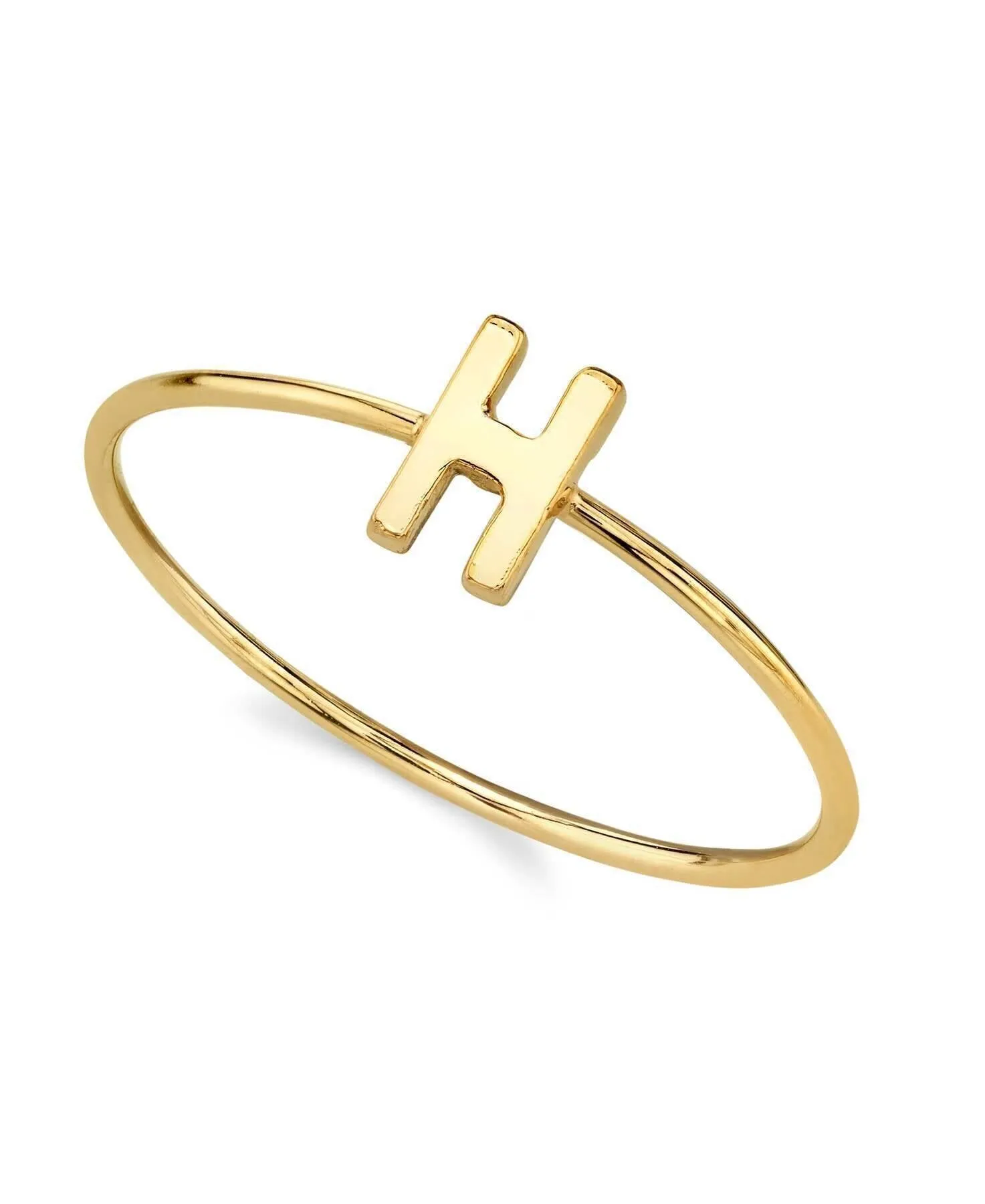 1928 Jewelry Gold Initial Ring Size 7