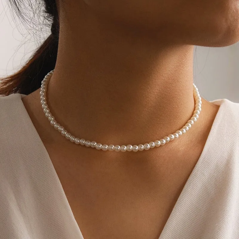 2022 Popular Silver Colour Sparkling Clavicle Chain Choker Necklace Collar For Women Fine Jewelry Wedding Party Birthday Gift