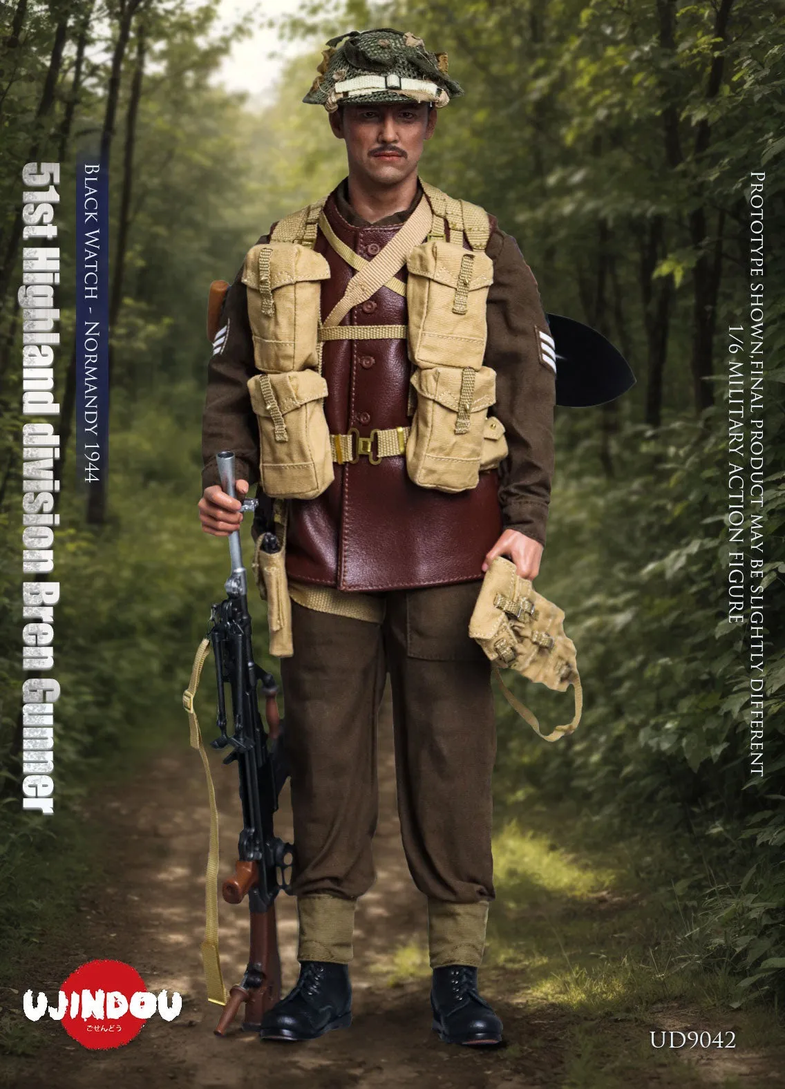 51st Highland division Bren Gunner, Black Watch - Normandy 1944 (UD9042)