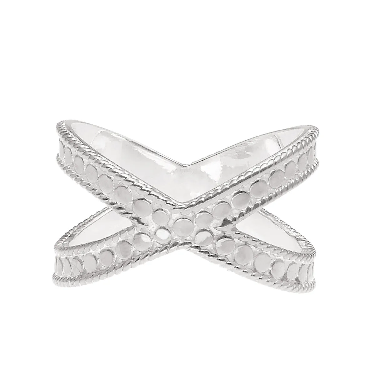 Anna Beck Single Cross Ring - Silver