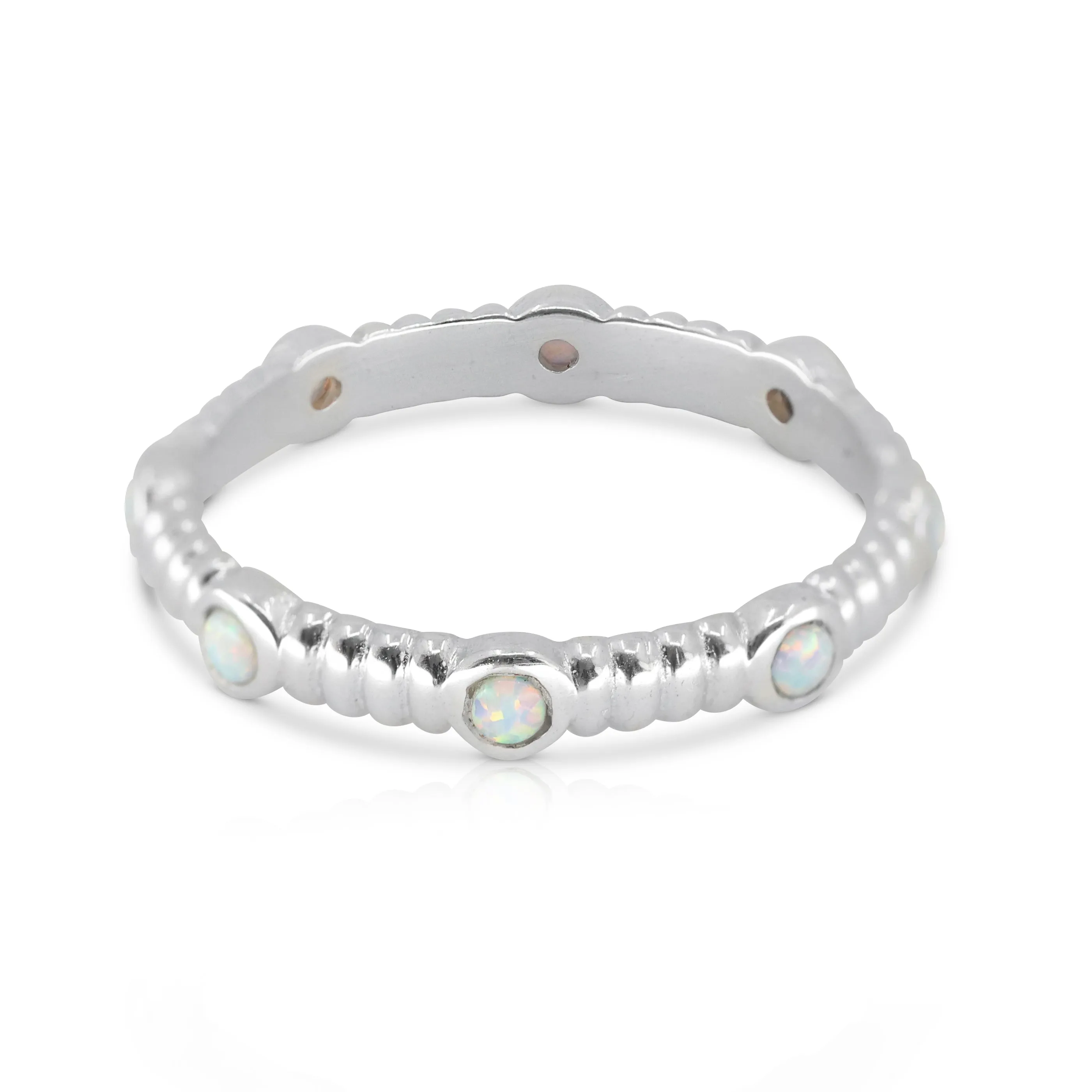 Asymmetric Opal Silver Stacker