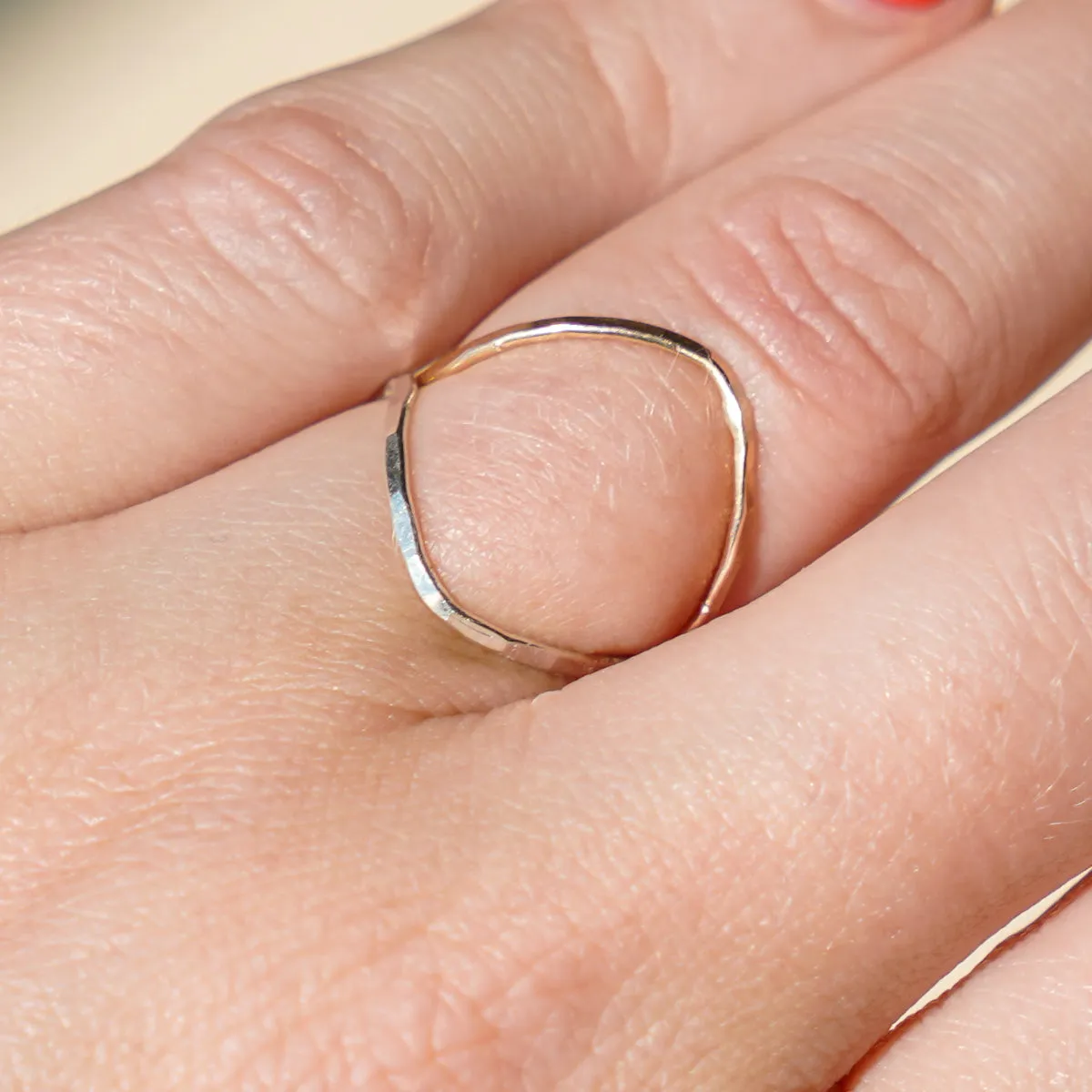 Bent Into Shape Ring