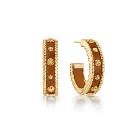 Berry Medium Hoop Earrings - Teak Berry