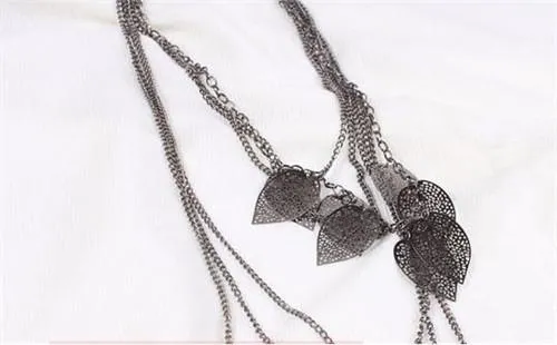 Bohemian Multi-leaf Necklace