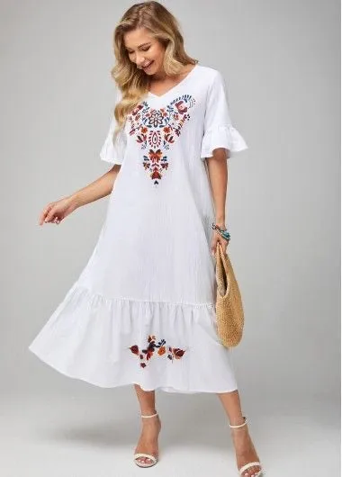 Bohemian Print Summer Dress For Women, Boho Maxi Dress