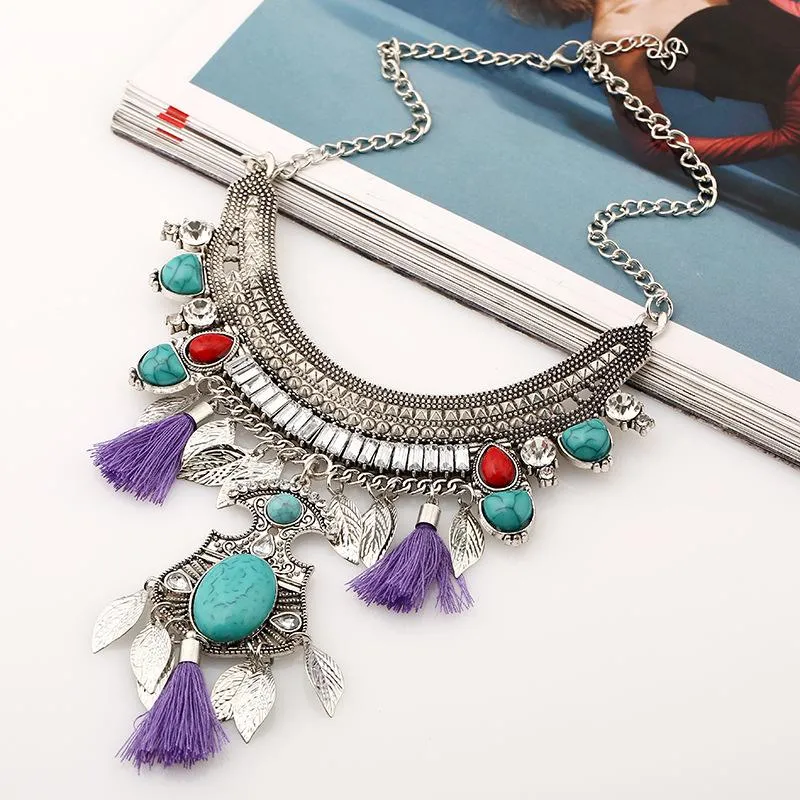 Bohemian Style Tassel Necklace