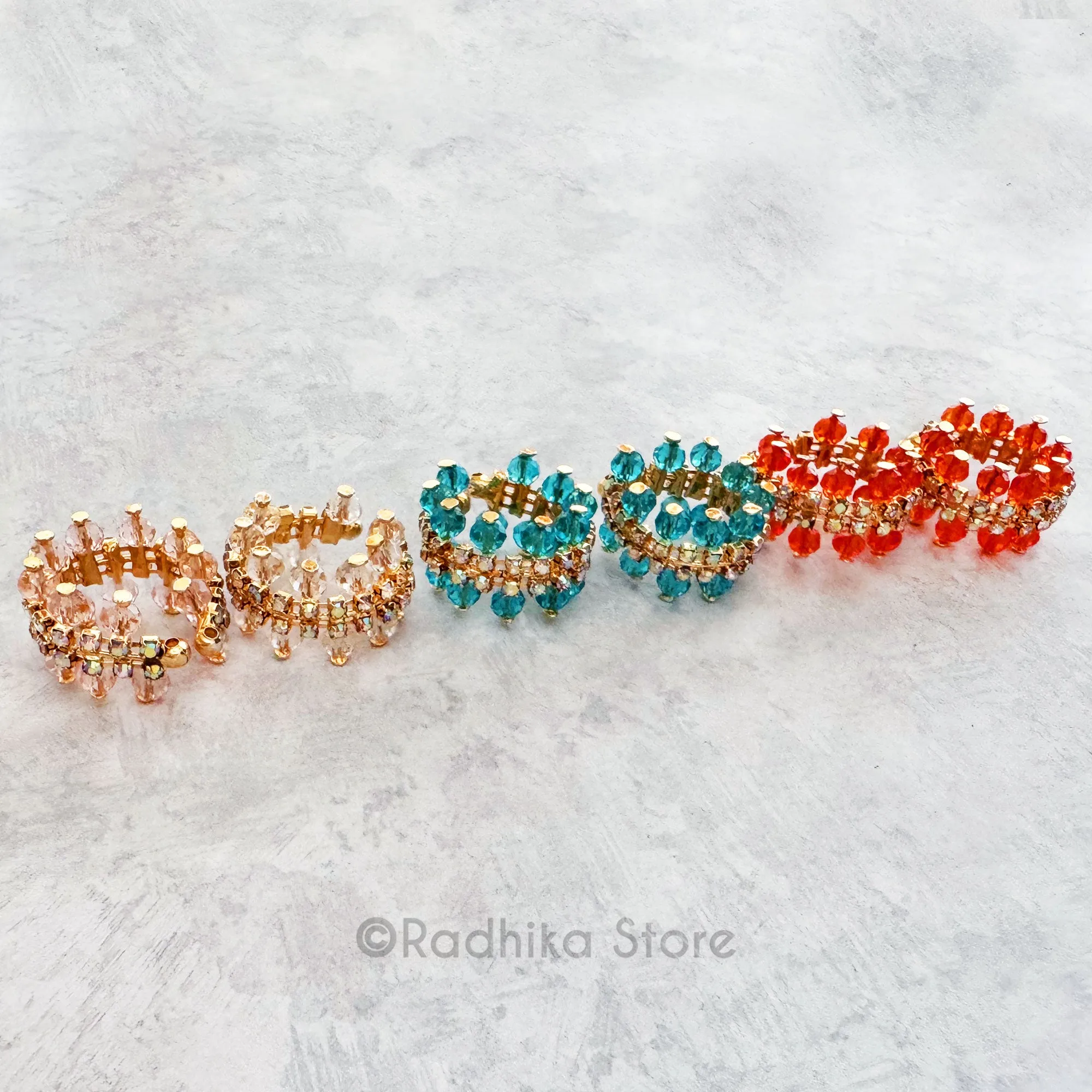 Brilliant Crystal - Bangles- Choose Color and Size