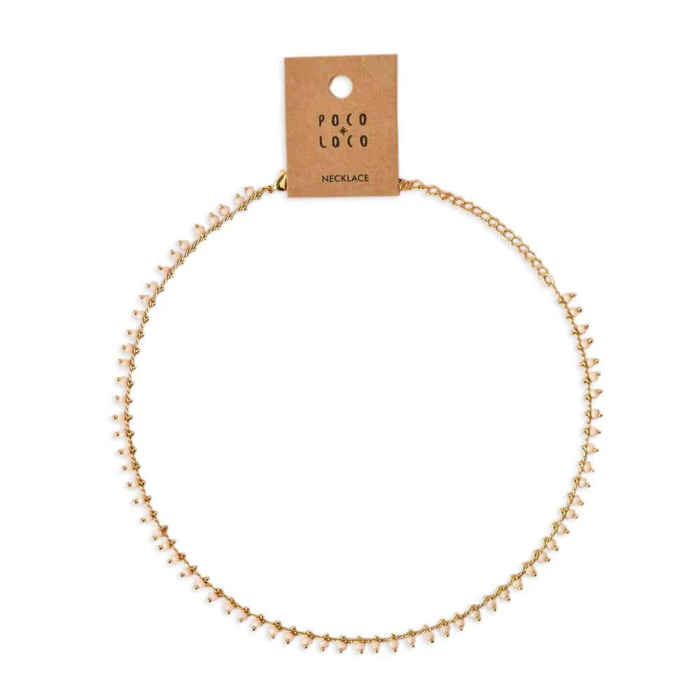 Chain Necklace Gold - Peach