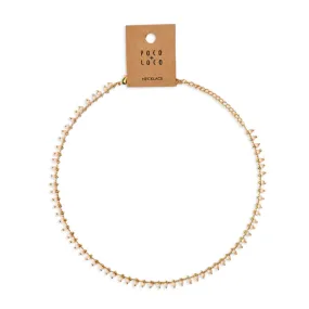 Chain Necklace Gold - Peach