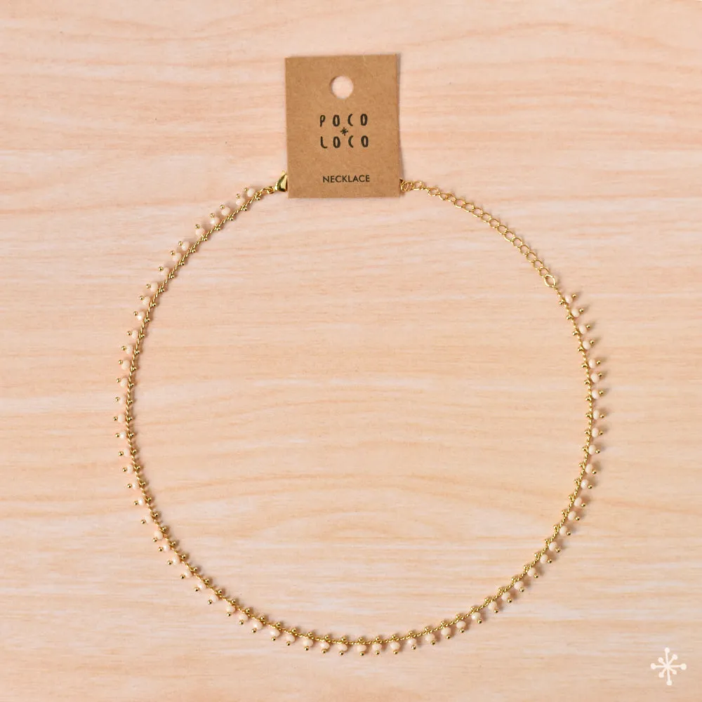 Chain Necklace Gold - Peach