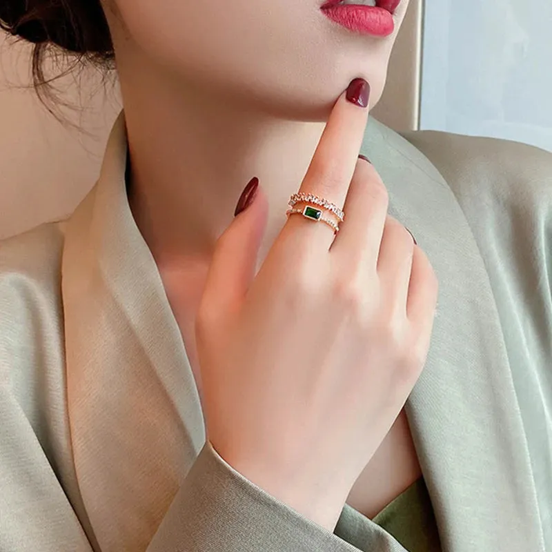 Chic Minimalist Open Rings