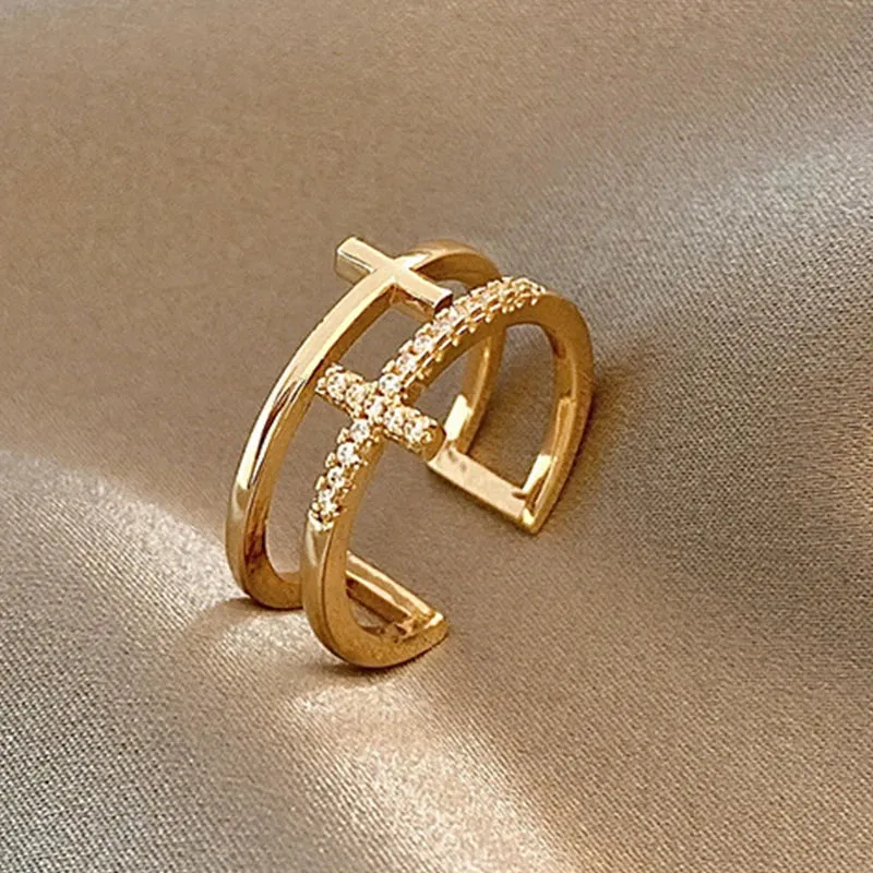 Chic Minimalist Open Rings