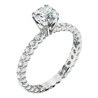 Classic Eternity Style Engagement Ring Mounting