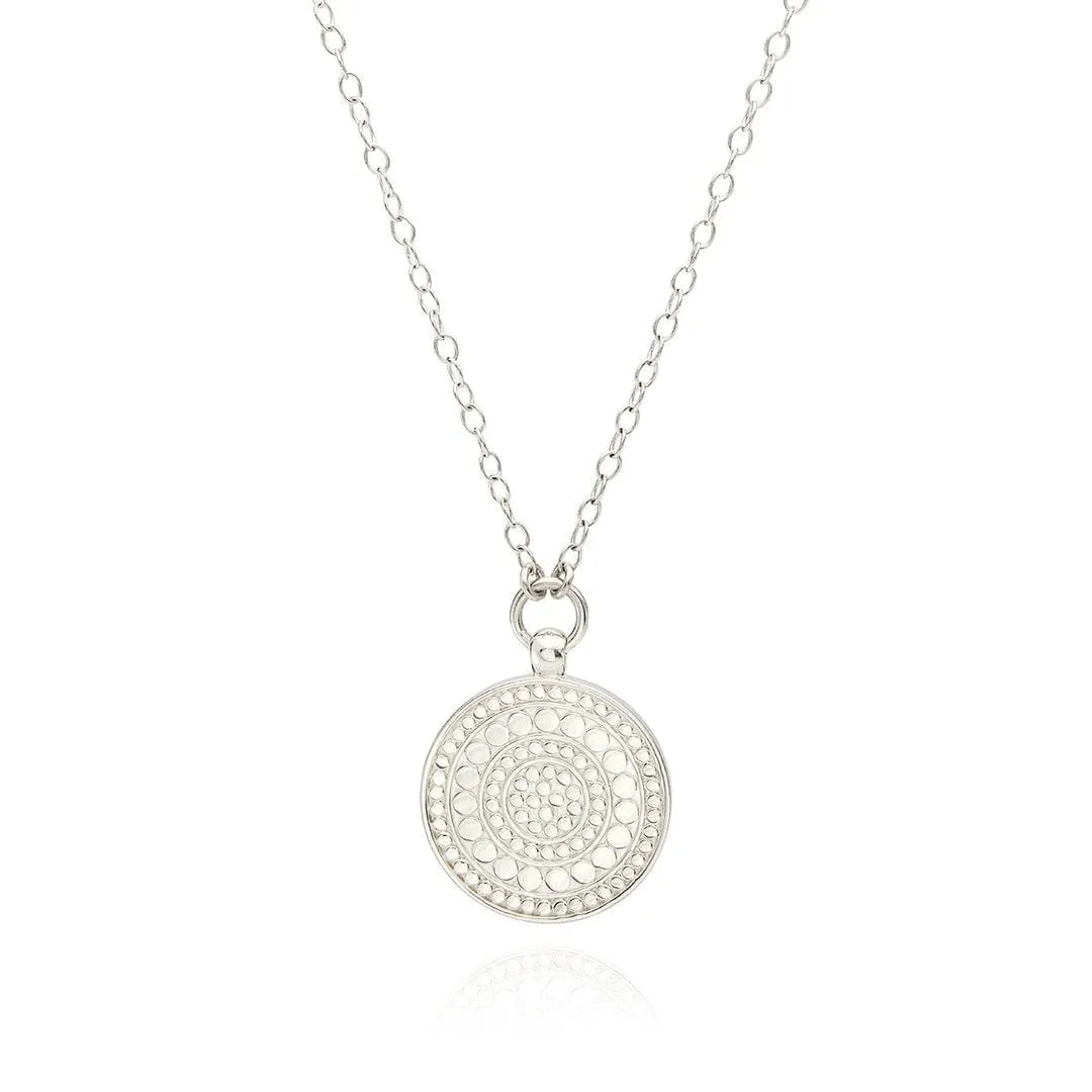 Classic Reversible Disc Pendant Necklace