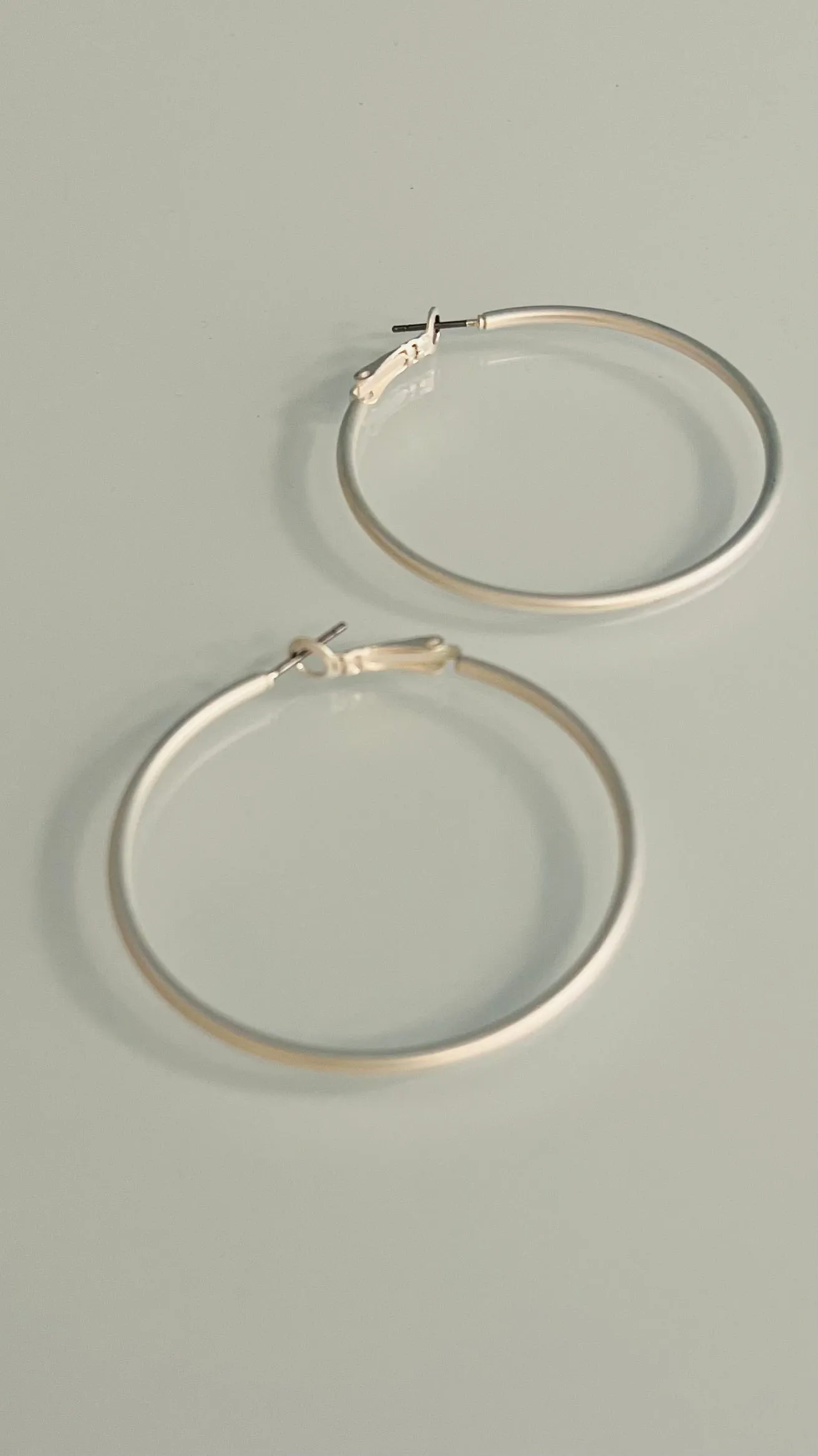 Cleopatra Silver Hoops