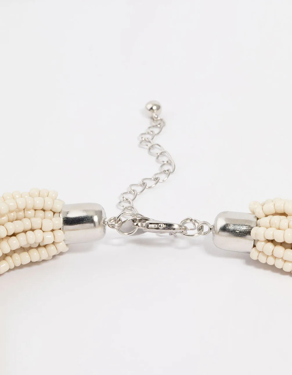 Cream Bead Layered Necklace