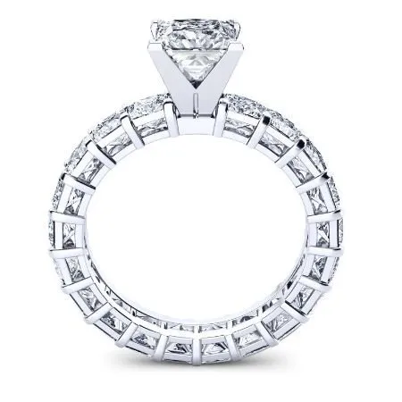 Crisantha - GIA Natural Princess Diamond Engagement Ring