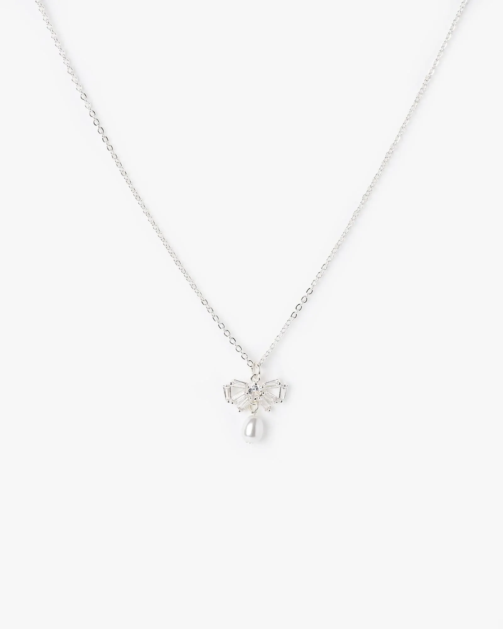 Crystal Elegant Bow Necklace