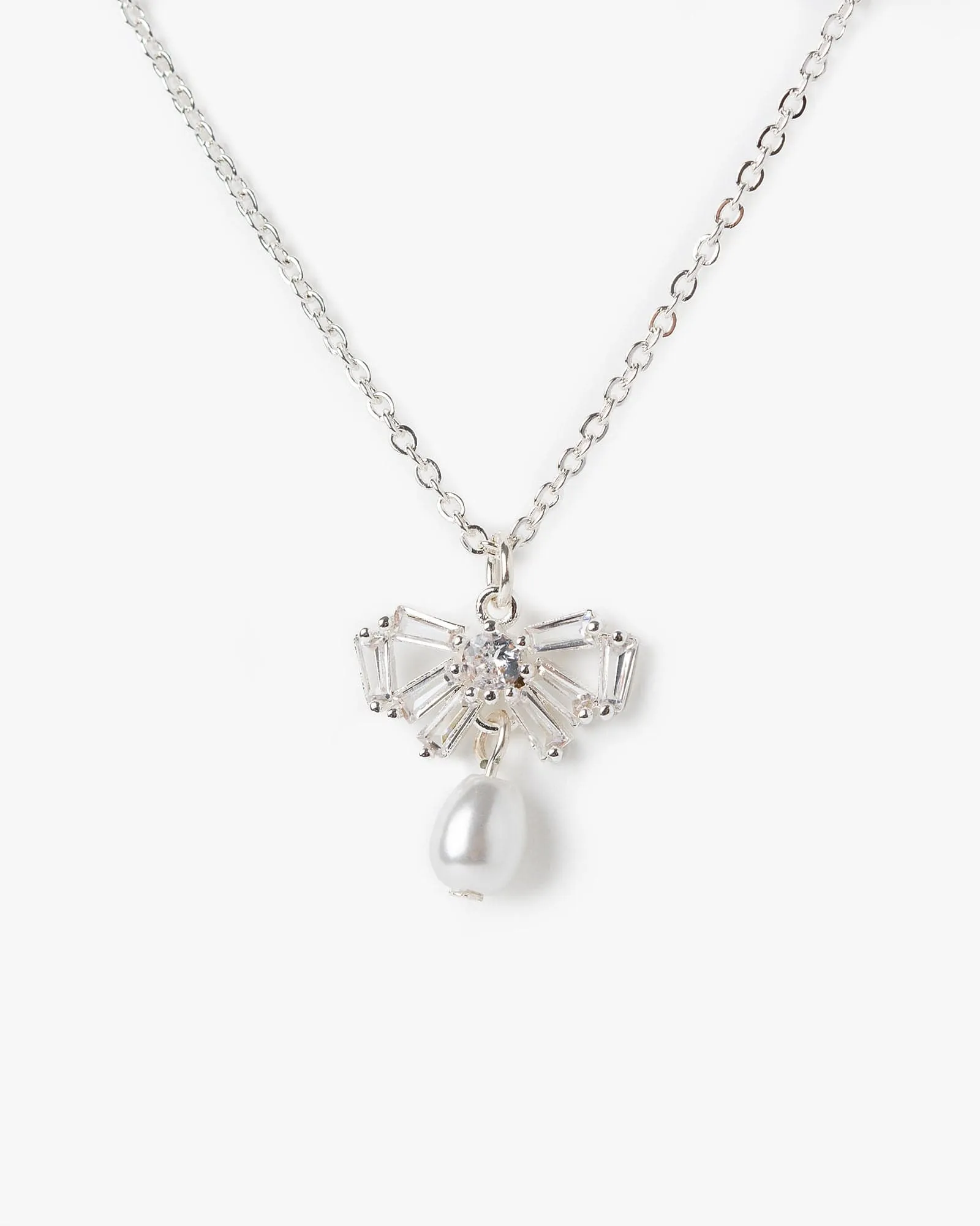 Crystal Elegant Bow Necklace