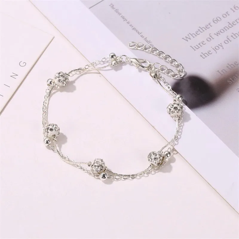 Crystal Rhinestone Ankle Bracelet