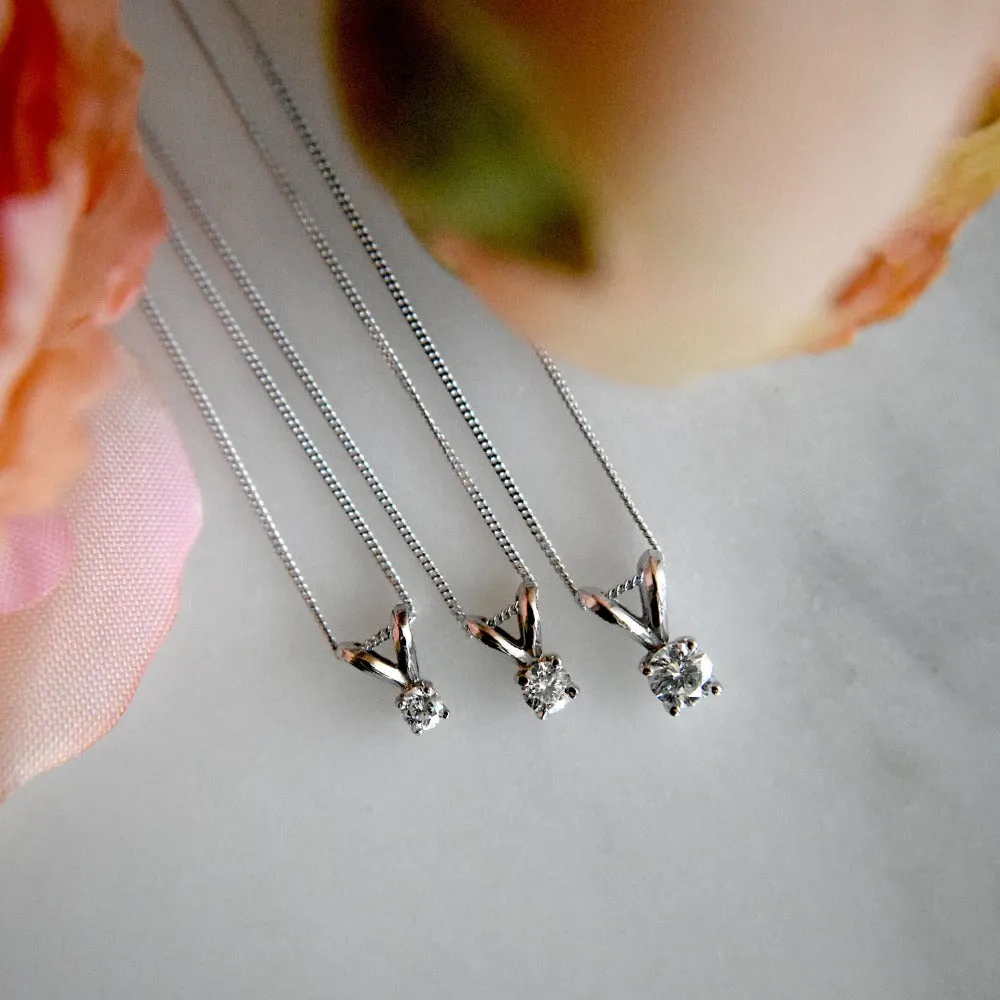 Diamond Solitaire Necklace