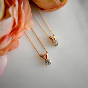 Diamond Solitaire Necklace