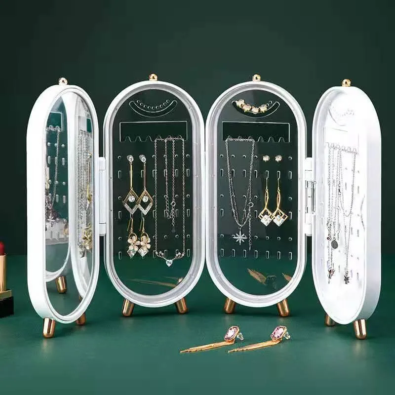 Elegant Foldable Jewelry Display Stand for Earrings and Necklaces