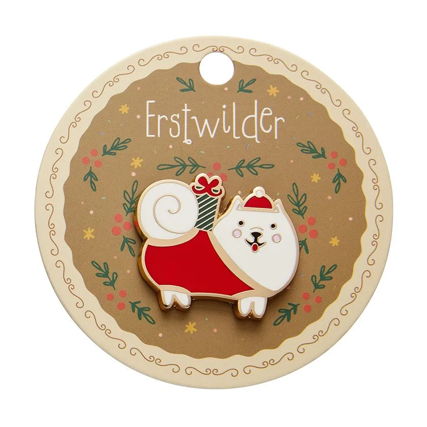 Erstwilder Santa Paws Enamel Pin