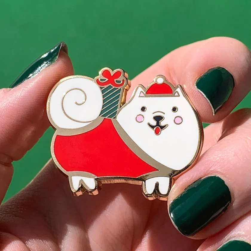 Erstwilder Santa Paws Enamel Pin