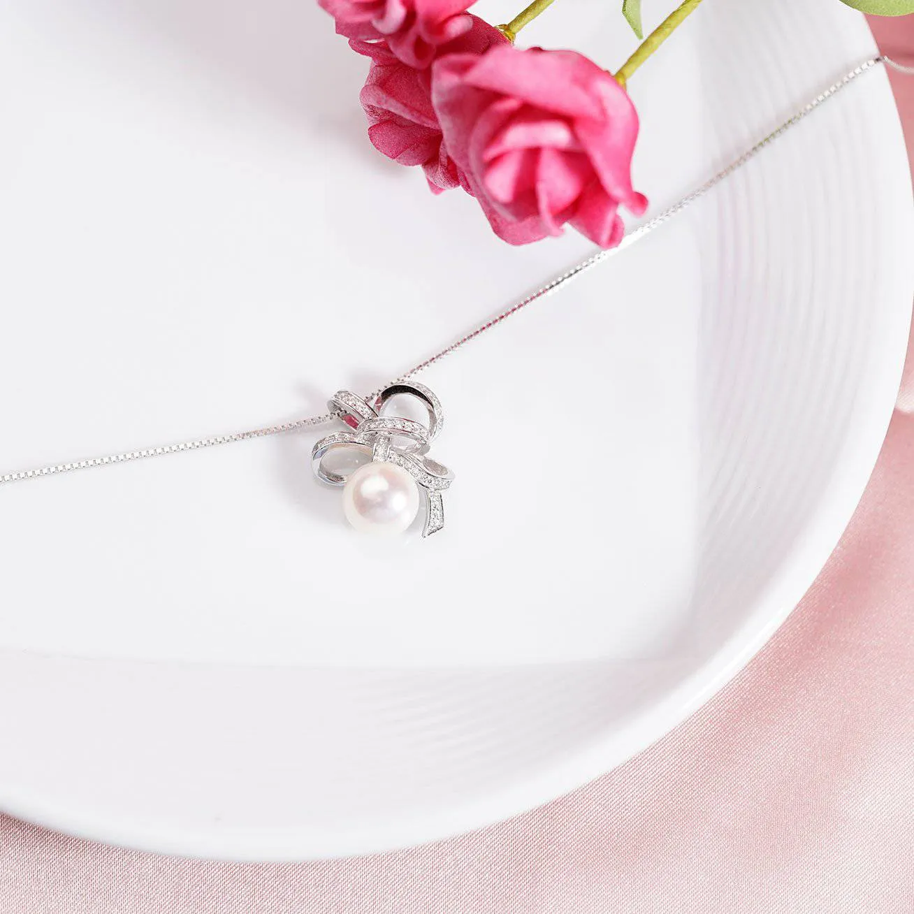 Freshwater Pearl Necklace WN00095 | RIBBON