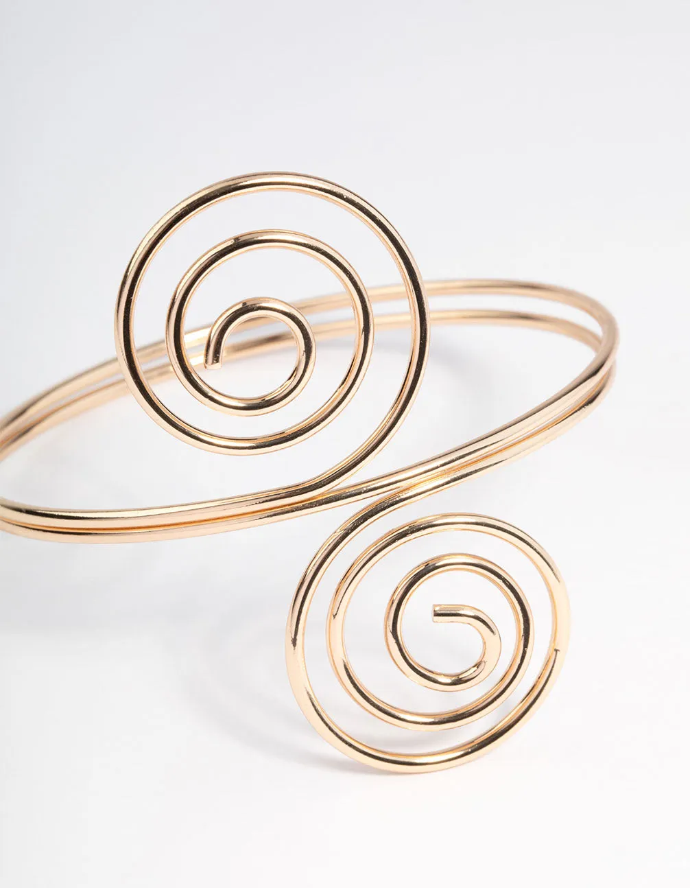 Gold Swirl Arm Cuff