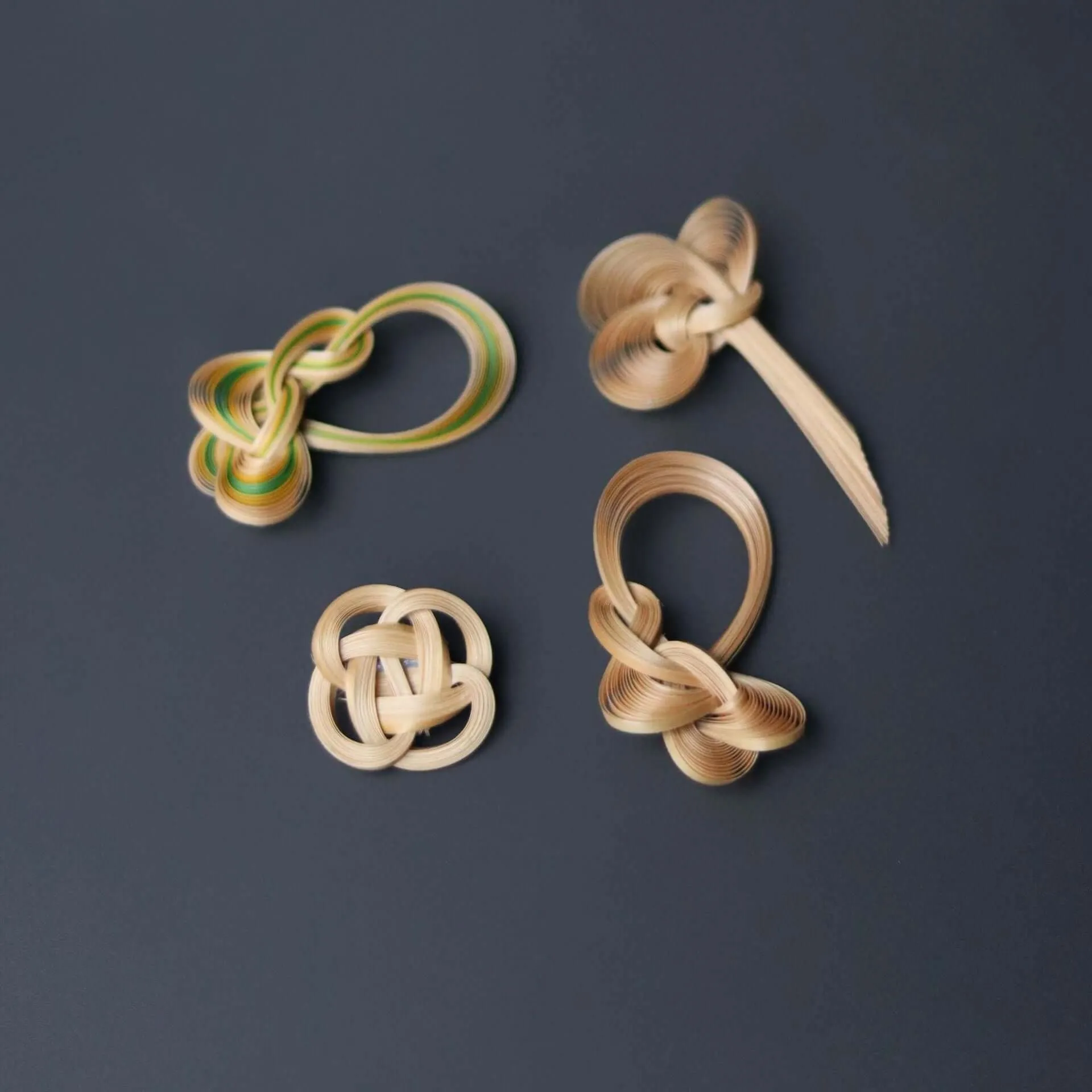 Handcrafted Bamboo Brooch -Chinese Knot Design