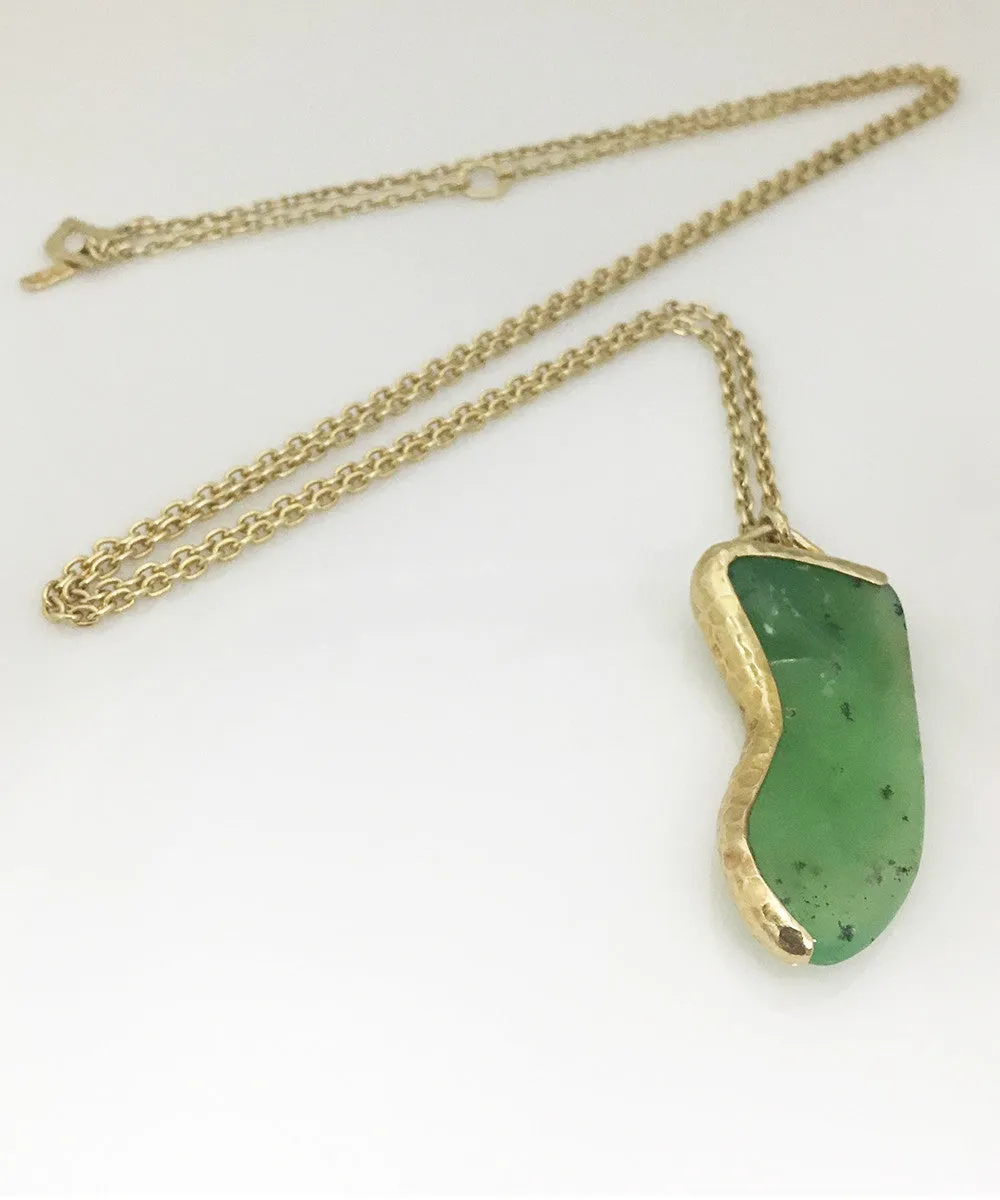 Heather Benjamin Handmade Chrysoprase Necklace