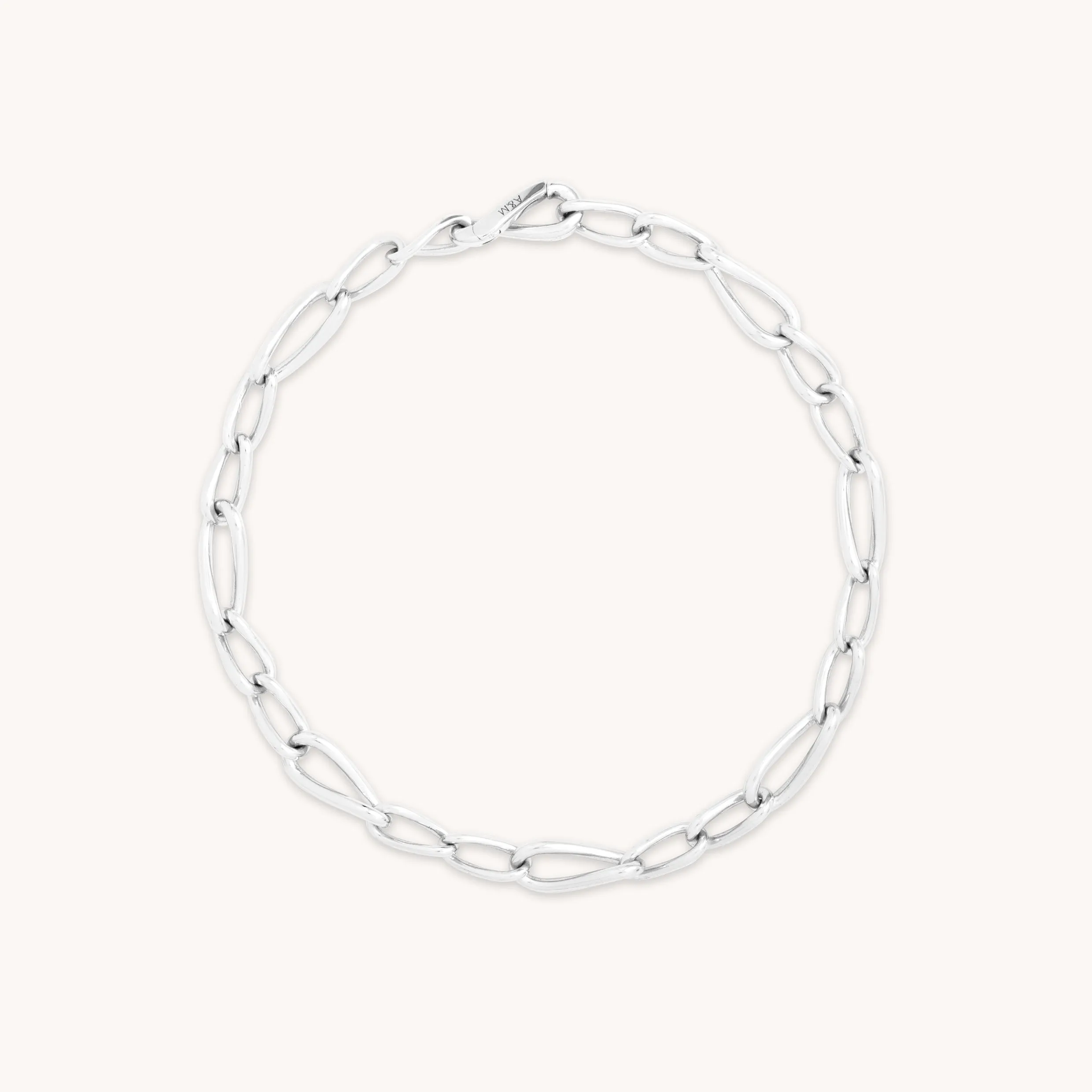 Infinite Slim Chain Bracelet in Silver