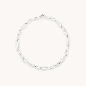 Infinite Slim Chain Bracelet in Silver