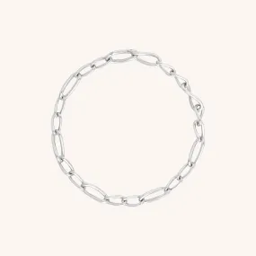 Infinite Slim Chain Bracelet in Silver