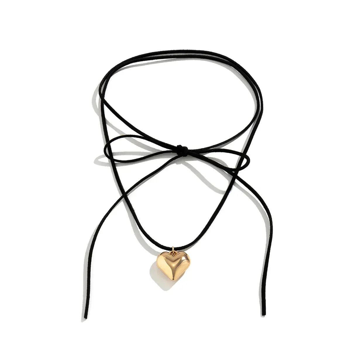 Ingemark Elegant Love Heart Collares Knotted Bowknot Y2K Necklace