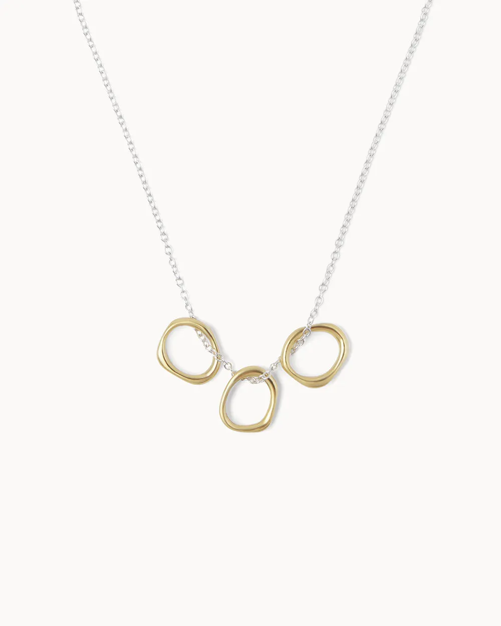 Lava Triple Hoop Necklace