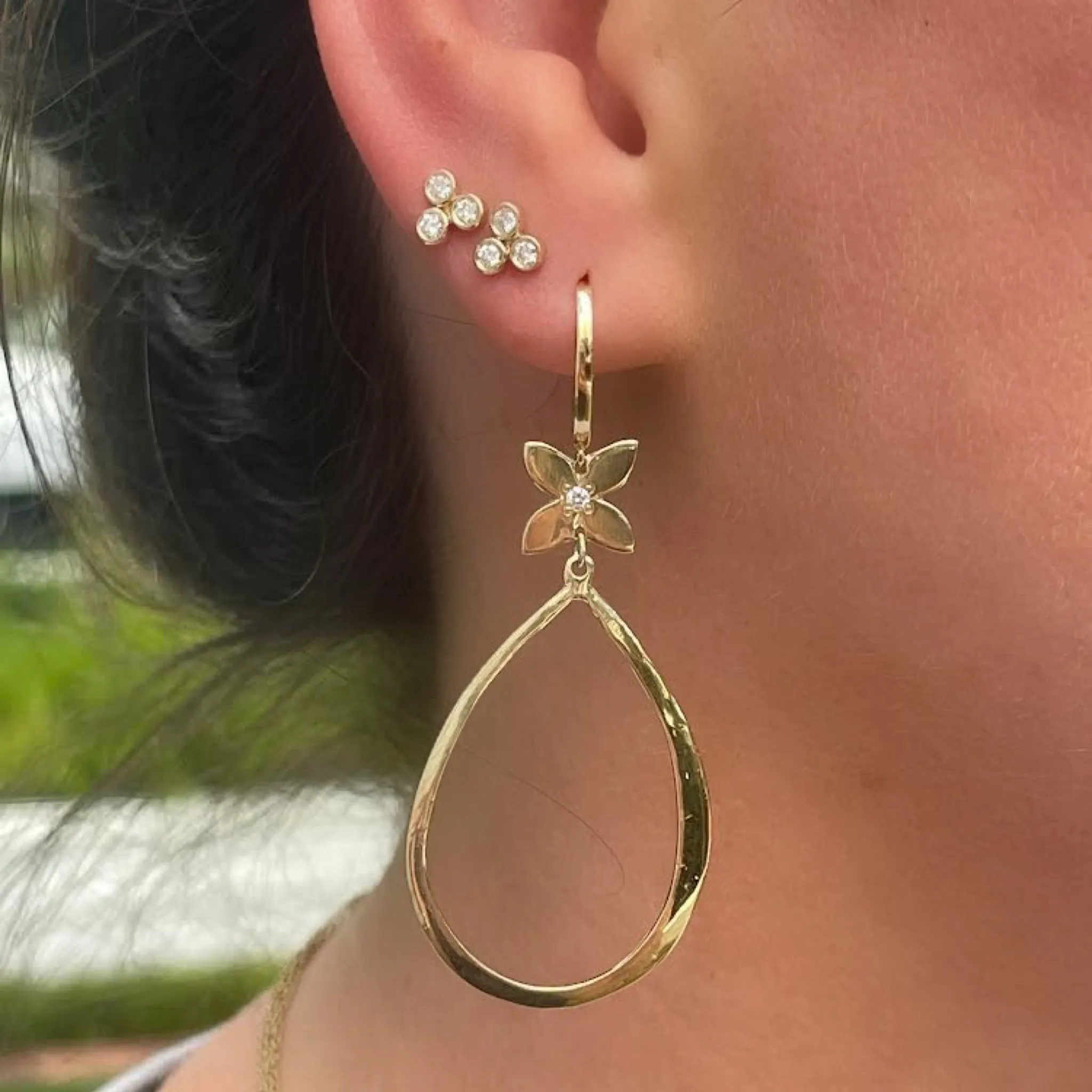 LSJ & Sarah Lily Diamond Hoops