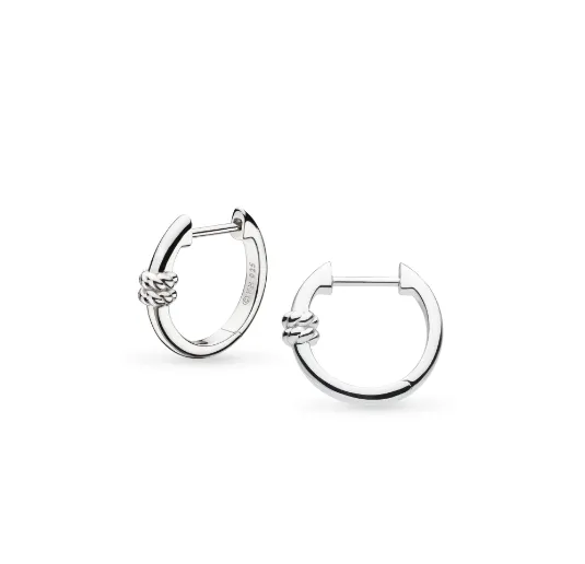 Marina Rope Bar Hinged Hoop Earrings