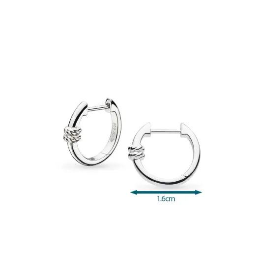 Marina Rope Bar Hinged Hoop Earrings